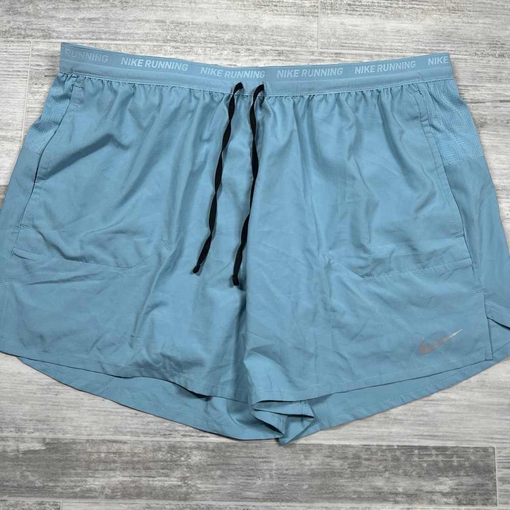 Nike Dri-Fit Men's XXL Stride 5" 2-in-1 Blue Running Shorts‎ FN2992-464 NWT $65